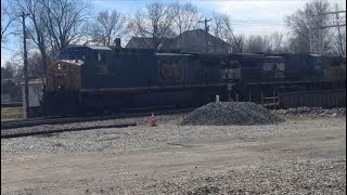 Railfanning in Erlanger KY With NS CSX And UP 2 [upl. by Renrut]