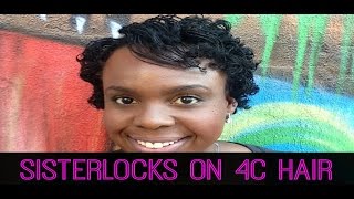 SisterLocks on 4C Hair Length Check Consultation Installation amp Styling [upl. by Marika]