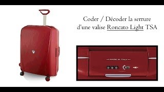 Coder la serrure dune valise Roncato Light TSA [upl. by Tillo]