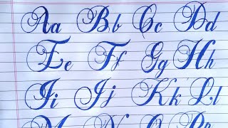 How to write in Calligraphy Alphabets atoz  Fancy Calligraphy  Brock Alphabets [upl. by Aihsram]