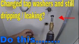 Changed tap washers and still dripping  leaking Do this [upl. by Scarlet561]