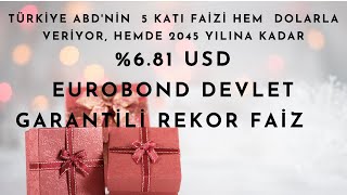 Devlet Garantili Dolar Tahvilleri Yatırım önerisi değildir tanıtımdır [upl. by Elrae265]