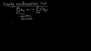 Cauchy Condensation test [upl. by Ydisahc208]