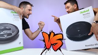 HighEnd iRobot Roomba i7 VS Budget Roomba 694 [upl. by Orapma]