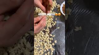 Kayseri mantısı sıkma şekli😍Mantı tarifi Mantı şekilleri asmrvideo asmr bakery [upl. by Ludba]