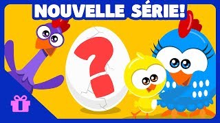 Poulette Petit Pois Mini  Oeuf Surprise  Pomme  Dessin Animé pour Bébés [upl. by Mor424]