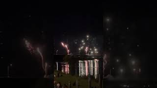 Fredericton Fireworks on New Brunswick Day celebration 2024 [upl. by Eikceb]