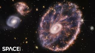 James Webb Space Telescope delivers stunning Cartwheel Galaxy views  See in 4K [upl. by Bobby333]