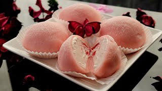 Strawberry Ice Cream Mochi  EASY Recipe [upl. by Winwaloe]