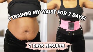 I wore a WAIST TRAINER BELT for 7 days 😱 Shocking RESULTS [upl. by Aihsyla]