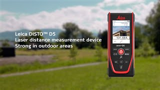 Laser distance meter Leica DISTO™ D5  Strong Outdoors [upl. by Eitsud]