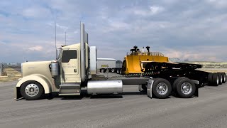 Massive Heavy Haul  CAT D11 Bulldozer  Kenworth W900L  American Truck Simulator [upl. by Magdaia]