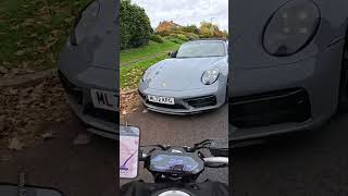 Motorbike Smashes Into Porsche 😱 [upl. by Emlynn]