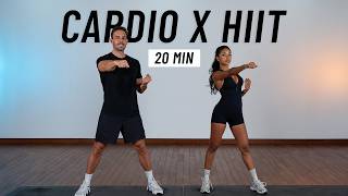 20 MIN CARDIO HIIT WORKOUT  ALL STANDING  Full Body No Equipment No Repeats [upl. by Henriques]