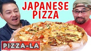 Trying Unique Japanese PIZZALA Delivery Pizza [upl. by Nalra]