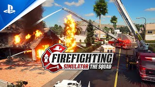 Firefighting Simulator  The Squad  Announcement Trailer  PS5 amp PS4 Games [upl. by Volin319]