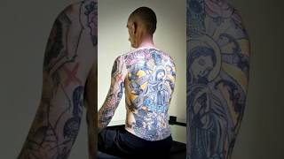 quotHuman Canvas The Man Who Sold His Tattooed Backquot tattoo artwork facts shorts [upl. by Scheld]