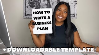 HOW TO WRITE A BUSINESS PLAN STEP BY STEP  TEMPLATE  9 Key Elements [upl. by Aryhs]