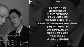 실키보이즈 SILKYBOIS  Three   가사  Lyrics [upl. by Yelyac]