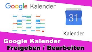 Gmail Kalender freigeben einrichten I Google Kalender gemeinsam nutzen [upl. by Nyladam]