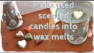 DIY Solutions ♥ Turn Used Scented Candles Into Wax Melts [upl. by Adnara]