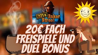 221B BAKER STREET 20€ FACH FREISPIELE MERKUR SLOT [upl. by Kamat988]