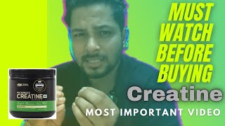 CREATINE MONOHYDRATE FULL REVIEW  MUST WATCH BEFORE BUYING 💪🏻 [upl. by Ylsel300]