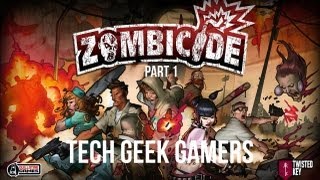 Lets Play Zombicide Part 1  Board Game Play Through [upl. by Ityak]