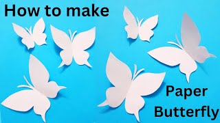 Paper Butterfly  1 minute paper butterfly  How to make paper butterfly  Easy paper butterfly [upl. by Leay179]