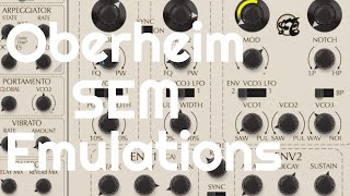 Oberheim SEM Emulations No Talking [upl. by Nerrat]