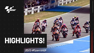 MotoGP™ Race Highlights 🔥  2023 SpanishGP [upl. by Acisey]