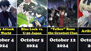 All Upcoming Anime in Fall 2024 [upl. by Silliw]