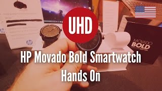 HP Movado Bold Smartwatch Hands On 4K UHD [upl. by Fulbert]