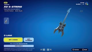 XO 6STRING Pickaxe Gameplay In Fortnite [upl. by Sualokin]