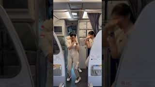 Makkamishi iMalaysia air hostest dancing brothersong lionair cabincrew harrisjayaraj [upl. by Hasen600]