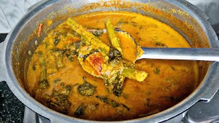 Mangalore Style Basale Soppu Sambar  Malabar Spinach Sambar  Shri Nilaya Vlogs  Kannada Cooking [upl. by Good81]