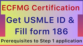 How to apply for ECFMG certification certification of FORM 186 [upl. by Jemma]