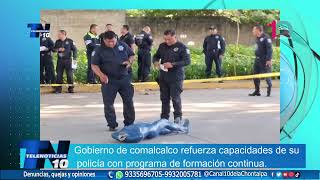 Comalcalco fortalece su seguridad Capacitación continua para elementos de seguridad  canal10 [upl. by Halueb484]