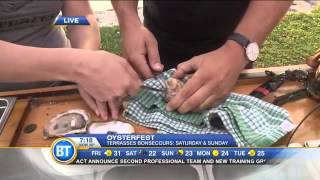 Shucking Oysters at Oysterfest [upl. by Anaeirb]