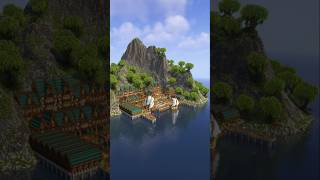 Minecraft Medieval Harbor Build Timelapse 🤯 [upl. by Ailemap]