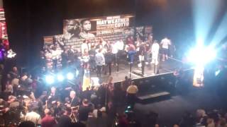 Canelo Alvarez amp Shane Mosley Live Weighin at MGM Grand Garden Arena [upl. by Lilla]