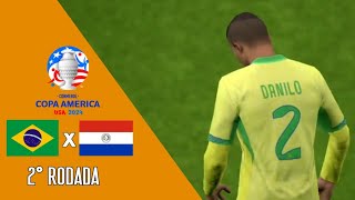 BRASIL X PARAGUAI  2° RODADA  GRUPO D  COPA AMÉRICA [upl. by Imarej]