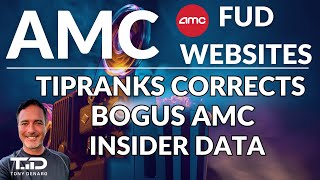 Tipranks Corrects Bad AMC Insider Ownership Percentage Data FUDBusters [upl. by Ahseekat]