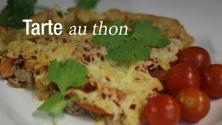 Tarte au thon  Recette de tarte  CuisineAZ [upl. by Ffej]