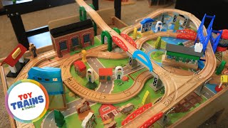 Wooden railway train table build with Thomas and Friends [upl. by Garlen]