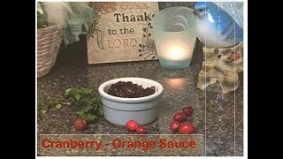 Cranberry Orange Honey SauceThanksgiving RecipeDelicious sauce  Olives Samayal in tamil [upl. by Alleira]