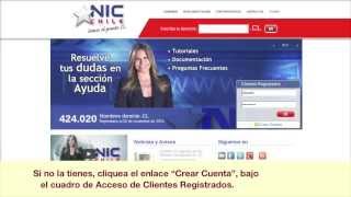 Tutorial Creación de Cuenta de Usuario en NIC Chile [upl. by Anahsal]