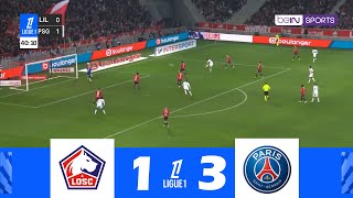 LOSC Lille contre PSG 13  Ligue 1 McDonalds 202425  Résumé de Match [upl. by Portwine]