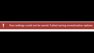 Failed saving monetization options [upl. by Kylander]