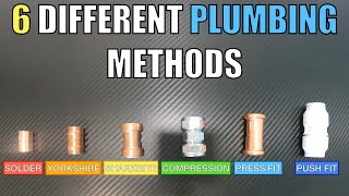 PLUMBING IS EASY  NO MORE SOLDERING 6 DIFFERENT METHODS FOR CONNECTING COPPER PIPE [upl. by Bocaj207]